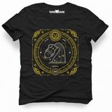 Tshirthane Kova Burcu Aquarius Siyah Erkek Tshirt