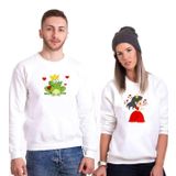 Tshirthane Kurbağa Prenses Sevgili Kombinleri Sweatshirt Kombini, Erkek, XS-Tek Ürün Fiyatıdır, Kombin Yapmak İçin En Az 2 Adet Sepete Ekleyiniz
