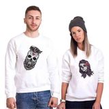 Tshirthane Kurukafa Sevgili Kombinleri Sweatshirt Kombini
