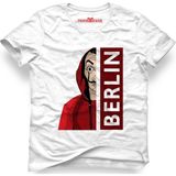 Tshirthane La Case De Papel Berlin Beyaz Erkek T-Shirt