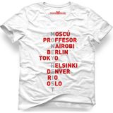 Tshirthane La Case De Papel Money Heist Beyaz Erkek T-Shirt - XL