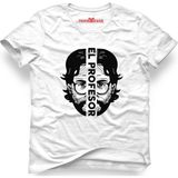 Tshirthane La Case De Papel Profesör Beyaz Erkek T-Shirt - M