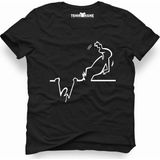 Tshirthane La Linea Trt Cizgi Adam Accident Siyah Erkek Tshirt