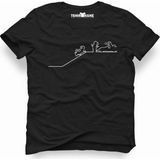 Tshirthane La Linea Trt Cizgi Adam Formula F1 Siyah Erkek T-shirt