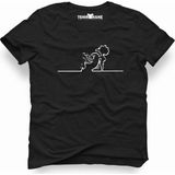 Tshirthane La linea trt cizgi adam kadin Erkek T-Shirt - XS - Siyah