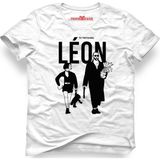 Tshirthane Leon & Mathilda The Professional Sevginin Gücü Film Beyaz Erkek T-Shirt