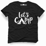 Tshirthane Lets Go Camping Siyah Erkek T-shirt