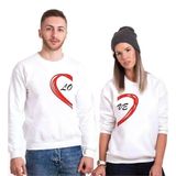 Tshirthane Lo Ve Yarım Kalp Sevgili Kombinleri Sweatshirt Kombini