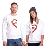 Tshirthane Love Sevgili Kombinleri Sweatshirt Kombini, Erkek, S-Tek Ürün Fiyatıdır, Kombin Yapmak İçin En Az 2 Adet Sepete Ekleyiniz