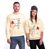 Tshirthane Love With 2'li Sevgili Sweatshirt