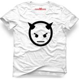 Tshirthane Lucifer Devil Beyaz Erkek T-Shirt - XS