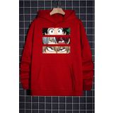 Tshirthane Makima Hugging Denji Baskılı Unisex Sweatshirt
