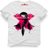 Tshirthane Malcolm X El-Hajj Malik El-Shabazzx Beyaz Erkek T-Shirt - XL