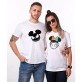 Tshirthane Mause Jack Mause Ölügelin 2'li Sevgili T-shirt