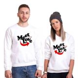 Tshirthane Meet My Love 2'li Sevgili Sweatshirt