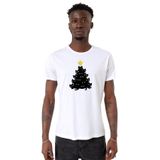 Tshirthane Meowy Christmas Beyaz Bisiklet Yaka Erkek T-shirt