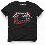 Tshirthane Metallica Germany Post Siyah Erkek T-shirt
