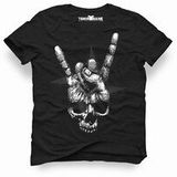 Tshirthane Metallica Hand Rock Siyah Erkek Tshirt