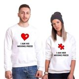 Tshirthane Missing Piece Sevgili Kombinleri Sweatshirt Kombini, Erkek, S-Tek Ürün Fiyatıdır, Kombin Yapmak İçin En Az 2 Adet Sepete Ekleyiniz