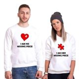 Tshirthane Missing Piece Sevgili Kombinleri Sweatshirt Kombini, Erkek, XS-Tek Ürün Fiyatıdır, Kombin Yapmak İçin En Az 2 Adet Sepete Ekleyiniz