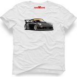 Tshirthane Mod Porsche Beyaz Erkek T-Shirt