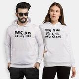 Tshirthane Moon My Sun 2'li Sevgili Sweatshirt