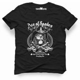 Tshirthane Motörhead Ace Of Spades Kurukafa Siyah Erkek T-shirt