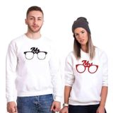 Tshirthane Mr.Mrs. Glasses Sevgili Kombinleri Sweatshirt Kombini, Erkek, S-Tek Ürün Fiyatıdır, Kombin Yapmak İçin En Az 2 Adet Sepete Ekleyiniz