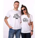 Tshirthane Mr Right 2'li Sevgili T-shirt