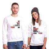 Tshirthane My Heart Only Beats For You Sevgili Kombinleri Sweatshirt Kombini, Erkek, M-Tek Ürün Fiyatıdır, Kombin Yapmak İçin En Az 2 Adet Sepete Ekleyiniz
