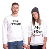 Tshirthane My Hero Yes,It's Me Sevgili Kombinleri Sweatshirt Kombini, Erkek, L-Tek Ürün Fiyatıdır, Kombin Yapmak İçin En Az 2 Adet Sepete Ekleyiniz