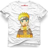 Tshirthane Naruto Kakashi Manga Anime Beyaz Erkek T-Shirt - XS