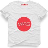 Tshirthane Nasa Mars Uzay Beyaz Erkek T-Shirt - L