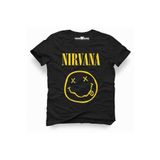 Tshirthane Nirvana Rock Metal Müzik Baskılı Dar Kesim Slim Fit Erkek T-Shirt