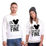 Tshirthane Oh You're So Fine Sevgili Kombinleri Sweatshirt Kombini, Kadın, XS-Tek Ürün Fiyatıdır, Kombin Yapmak İçin En Az 2 Adet Sepete Ekleyiniz