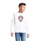 Tshirthane One Piece Anime Monkey D Luffy Beyaz Çocuk 2ip Sweatshirt P19313S2745, 9-10 Yaş