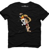 Tshirthane One Piece Curtain Perde Siyah Erkek T-shirt