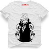 Tshirthane One Punch Man Erkek T-Shirt - L - Beyaz