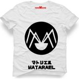 Tshirthane One Punch Man Evangelion matarael Erkek T-Shirt - Beyaz