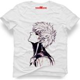 Tshirthane One Punch Man Genos Erkek T-Shirt - Beyaz