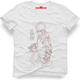 Tshirthane One Punch Man Genos Erkek T-Shirt - L - Beyaz