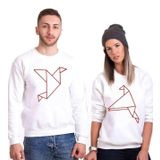 Tshirthane Origami Sevgili Kombinleri Sweatshirt Kombini, Kadın, M-Tek Ürün Fiyatıdır, Kombin Yapmak İçin En Az 2 Adet Sepete Ekleyiniz