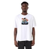 Tshirthane P18602S4455 Oversize Beyaz Erkek T-shirt