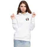 Tshirthane P18957S7172 Ghost Of Tsushima Logo Beyaz Kadın Kapüşonlu Sweatshirt