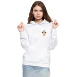 Tshirthane P19073S346 Inspector Gadget Vintage Lightning 3ip Kapşonlu Kadın Beyaz Sweatshirt