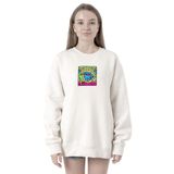 Tshirthane P19137S8466 Mr Beast Doodle 2ip Kadın Beyaz Sweatshirt