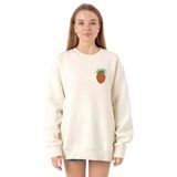 Tshirthane P19196S4580 Ekru Kadın Sweatshirt