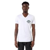 Tshirthane P19602S6616 V Yaka Beyaz Erkek T-shirt