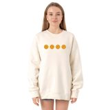 Tshirthane P19650S9774 Ekru Kadın Sweatshirt