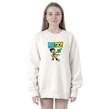 Tshirthane P19723S6649 Teen Titans Go Robin Beyaz 2ip Kadın Sweatshirt